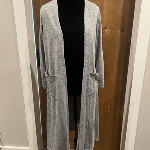 LuLaRoe Heather Gray Open Front Cardigan